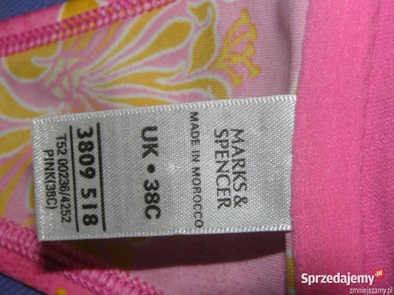 Strój kąpielowy staniczek 38C 85C Marks Spencer Rozmiar 42(XL) Stroje kąpielowe Siedlce