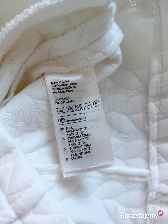 Biała bluza zasuwana na suwak Warszawa