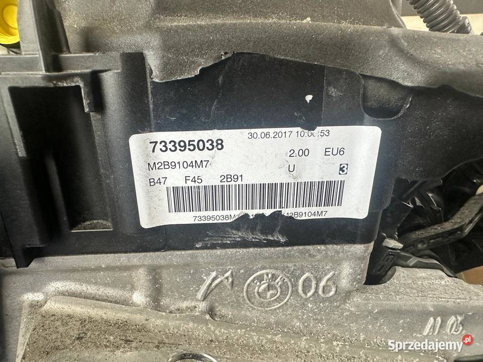 Silnik BMW 20 18D B47F452B91 50 000 automatyczna Turek sprzedam