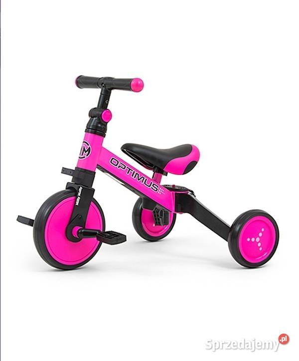 ROWEREK TRÓJKOŁOWY BIEGOWY 3 W 1 OPTIMUS RÓŻOWY Bielsk Podlaski