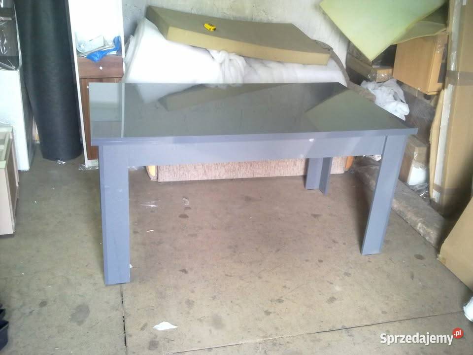 Stół szary połysk 160x90 180x90 Nowy Wieruszów