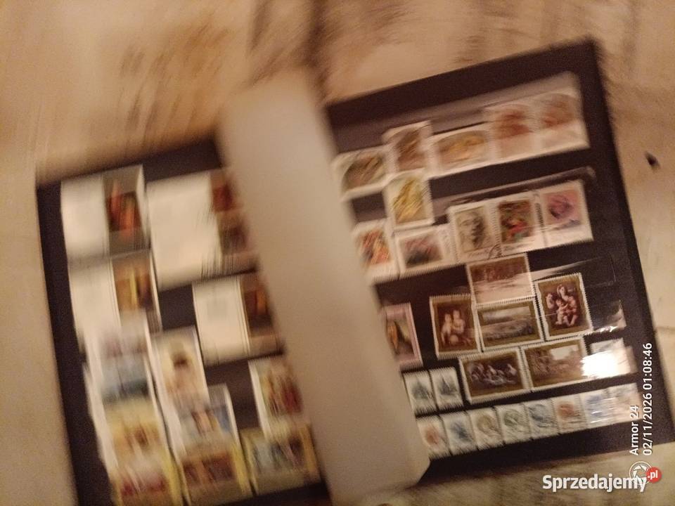 Klaser znaczki sztuka malarstwo kreskowki