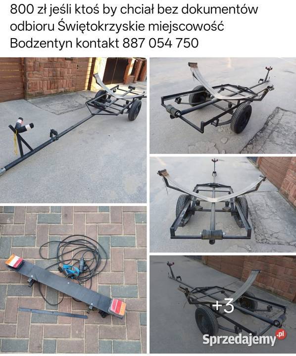 Przyczepa podłodziowa bez rejestracji