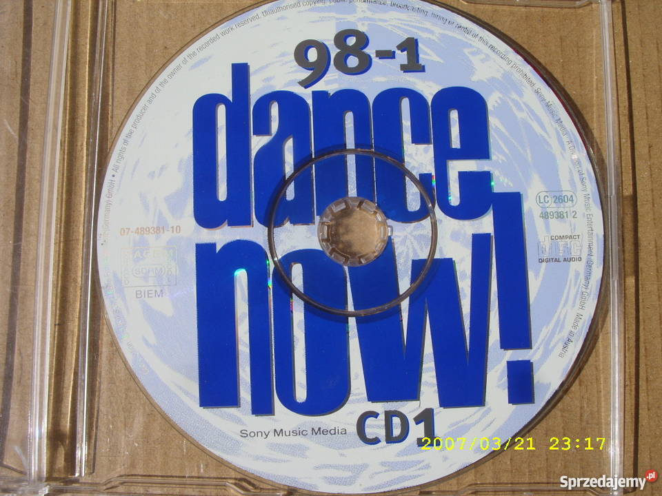 CD DANCE NOW 981 bez okladki SONY MUSIC dolnośląskie Wołów