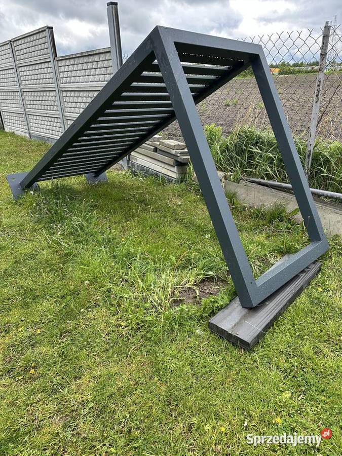 Daszek zabudowa drzwi konstrukcje furtkę wejscie metal łódzkie
