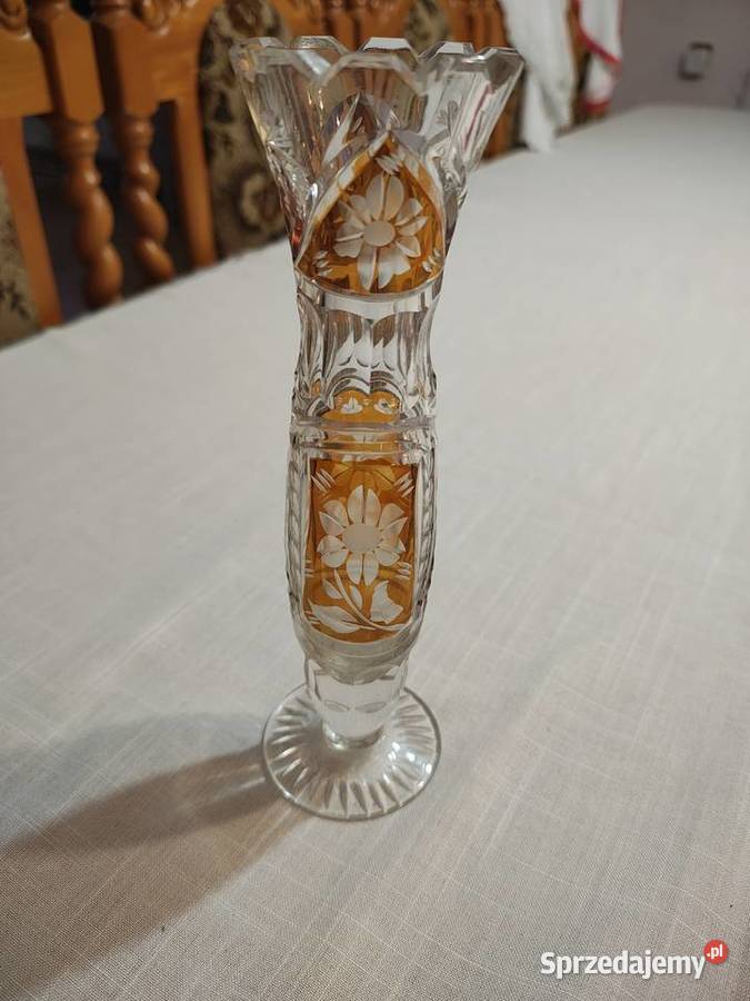 Wazon kryształowy Huta Julia Porcelana i szkło Słupca sprzedam