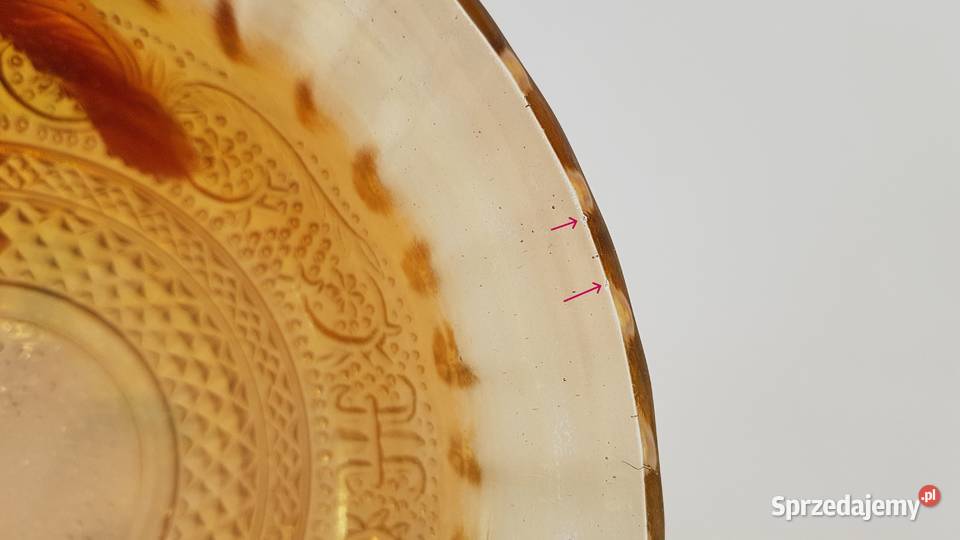Iryzowana miska miseczka carnival glass szkło