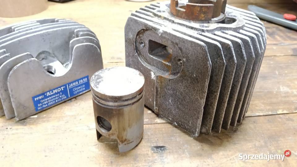 Cylinder głowica Jawa 50 Mustang Ogar Almot Cylindry, głowice, pierścienie wielkopolskie Ostrów Wielkopolski