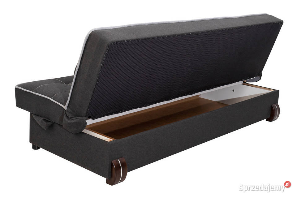 Wersalka Tapicerowana CzarnoBiała bez Boków KLER 215cm Rzeszów