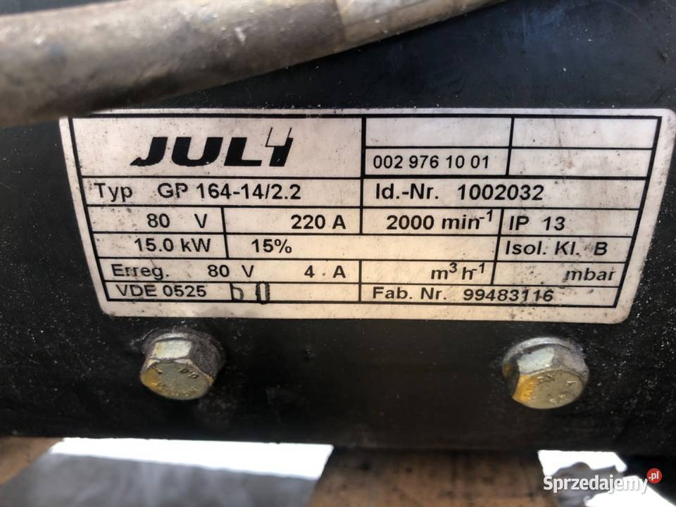 SILNIK ELEKTRYCZNY Z POMPĄ LINDE 00 0 GP 9911
