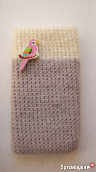 etui na telefon robione na szydełku Warszawa