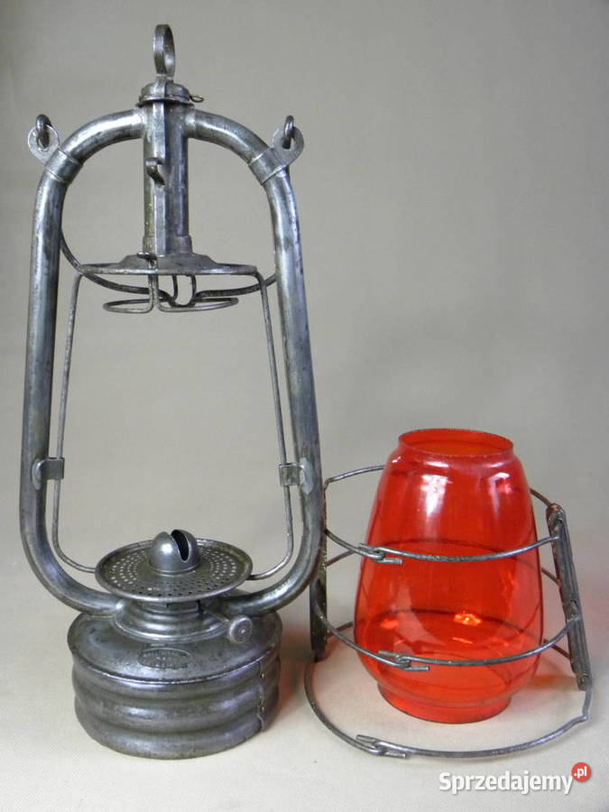 Stara niemiecka lampa naftowa Nachtschwalbe Legnica