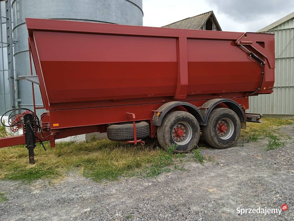 przyczepa tandem wywrotka skorupa 18 ton nieuszkodzony Białoskóry sprzedam