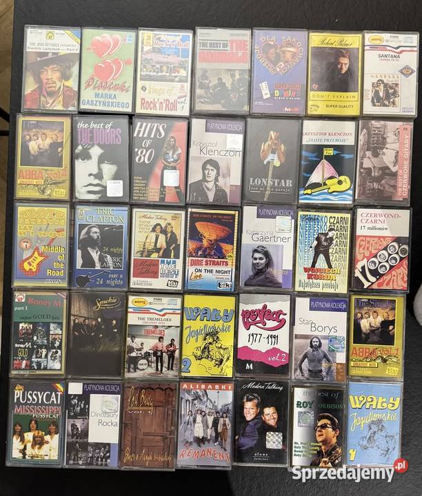 210 kaset magnetofonowych MC polskie i Łódź