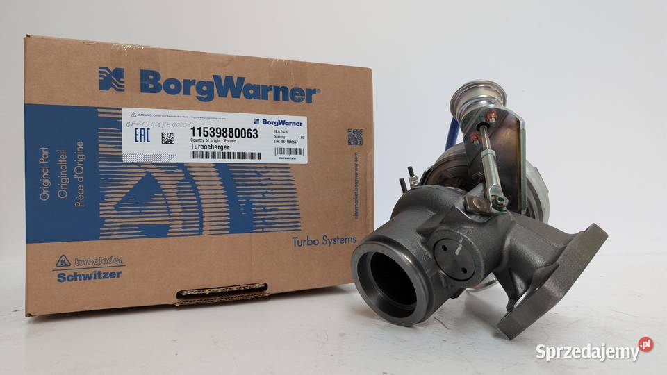 Turbosprężarka BorgWarner KKK 11539880063 Siedlce