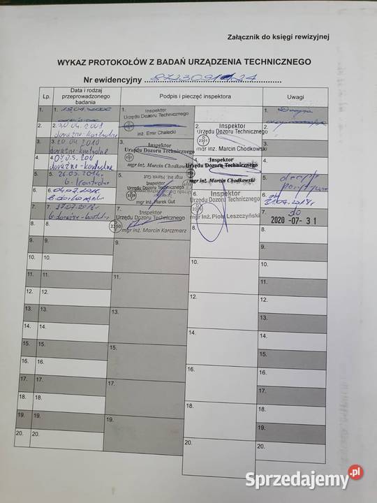 MBB HUBFIX 1000K książka dozór ważne UDT Rzędowice