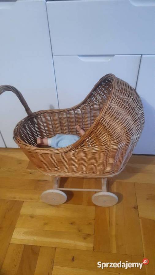 Wiklinowy wózek lalek dolnośląskie Wrocław sprzedam
