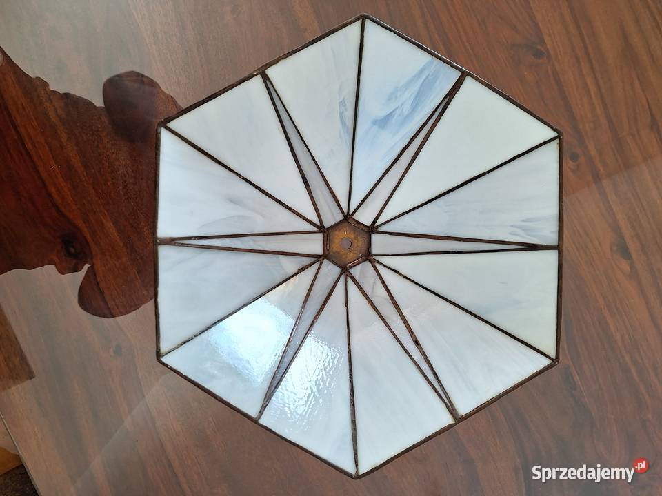 Lampa witrażowa stojąca szkło Tiffany biurkowa Gdańsk sprzedam
