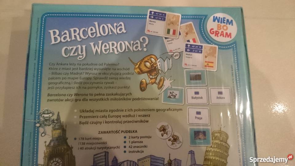 GRANNA Gra Barcelona czy Werona Gra planszowa