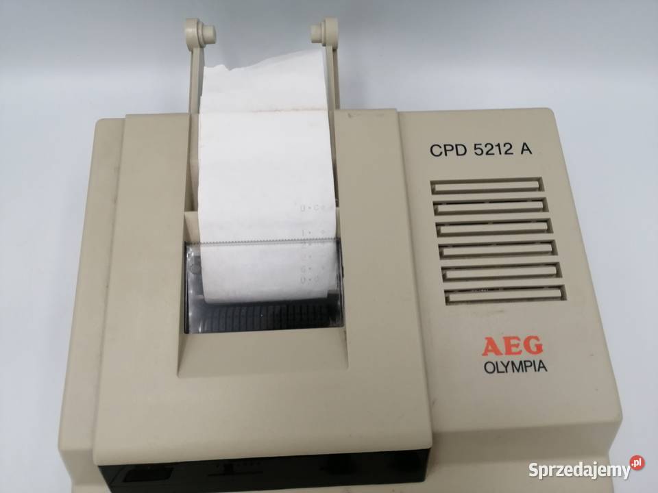 Stary kalkulator drukujący AEG Olympia CPD 5212 Pozostałe dolnośląskie Borów