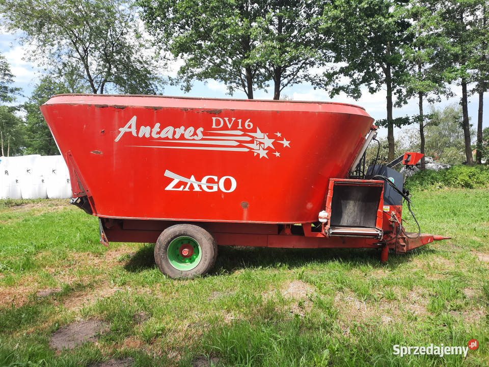Wóz paszowy ZAGO Antares DV16 16 m3 Rolnictwo mazowieckie
