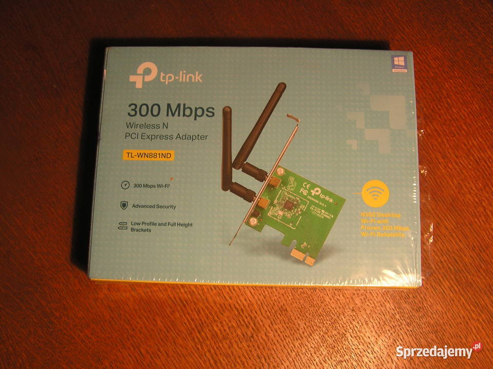 Karta sieciowa tplink TLWN881ND 300 Mbps mazowieckie Zalesie Górne sprzedam