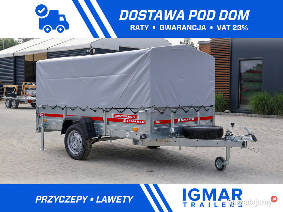 Przyczepa TEMARED PRAKTI 2612 DMC 750 plandeka 1 Białystok