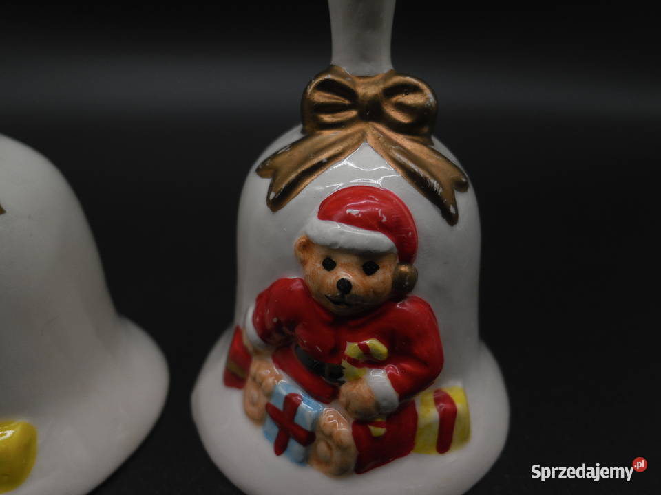 Ceramiczne dwa dzwonki świąteczne Raszków