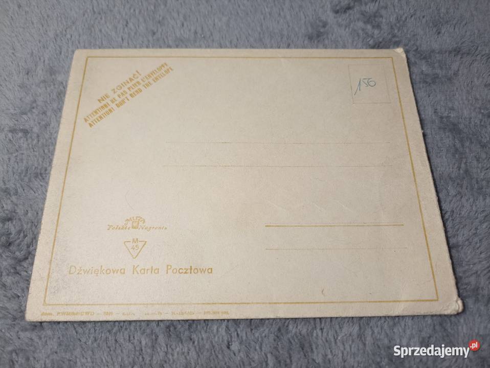 Pocztówka dźwiękowaPocztówka kartka dźwiękowa