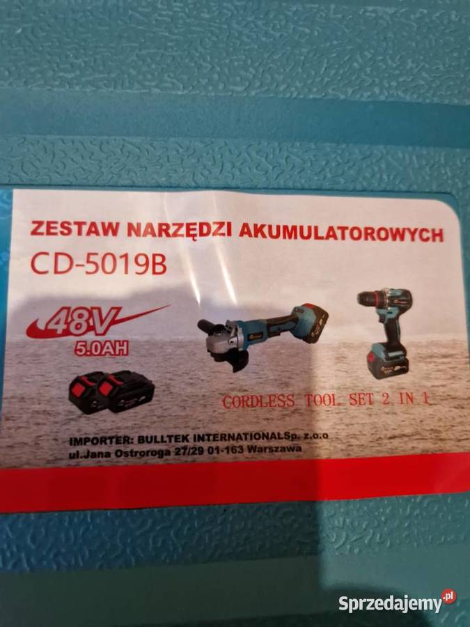 ZESTAW NARZĘDZI 2W1 MOCNA WKRĘTARKA SZLIFIERKA Głogowa