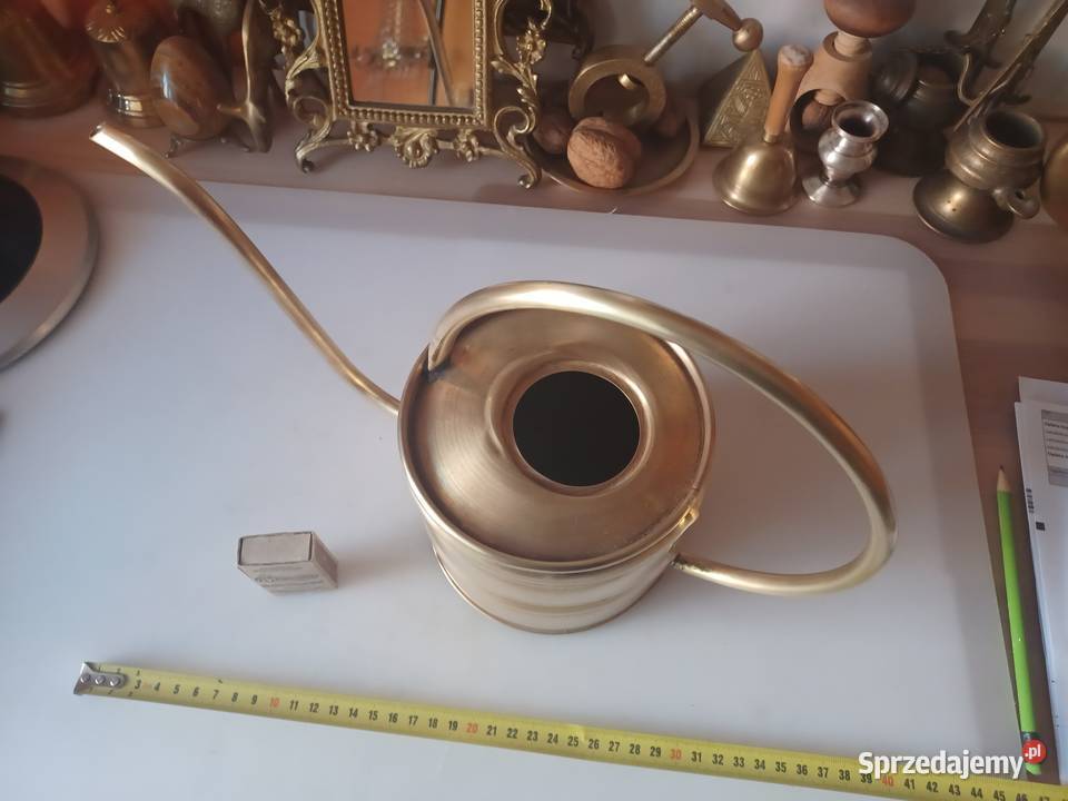 Duża mosiężna konewka 15 l Konewki wielkopolskie Poznań