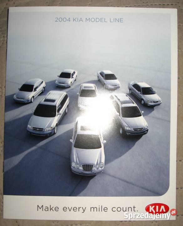 KIA 2004 Model Line prospekt katalog Kępice