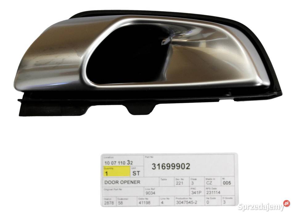 VOLVO S90 V90 XC90 II lewa klamka wewnetrzna Bielany Wrocławskie sprzedam