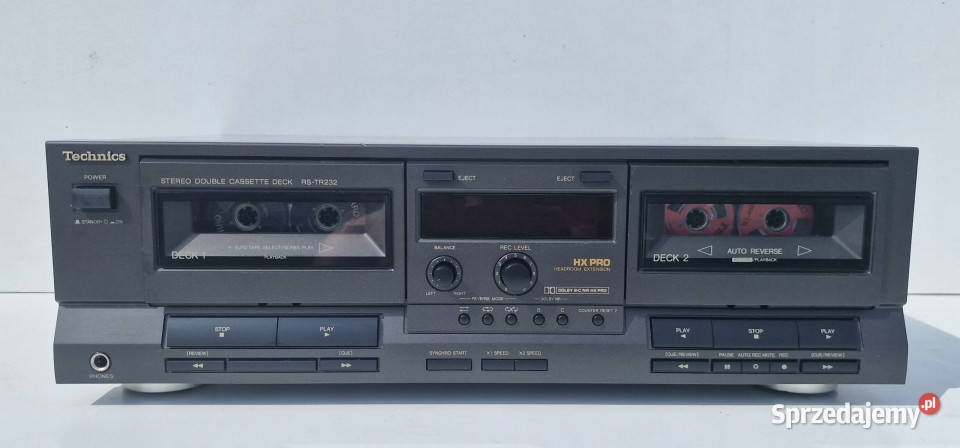 Technics magnetofon dwukasetowy RSTR232 RS TR Magnetofony Międzychód