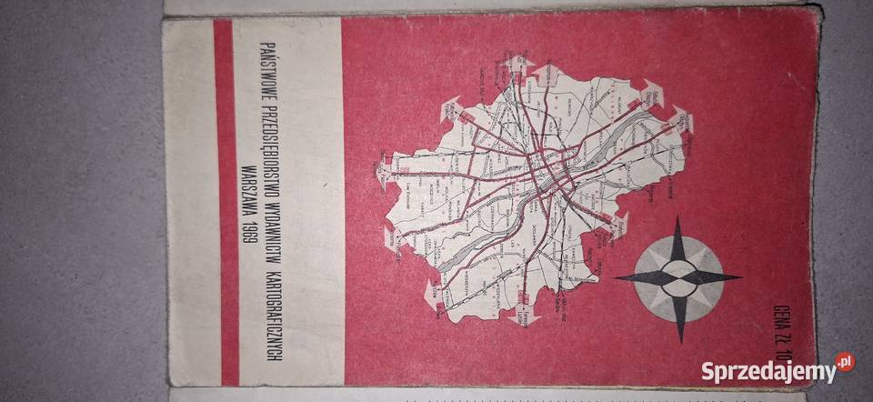 Plan Warszawy 1969 wydanie PRL rzadki oryginał Łęczyca