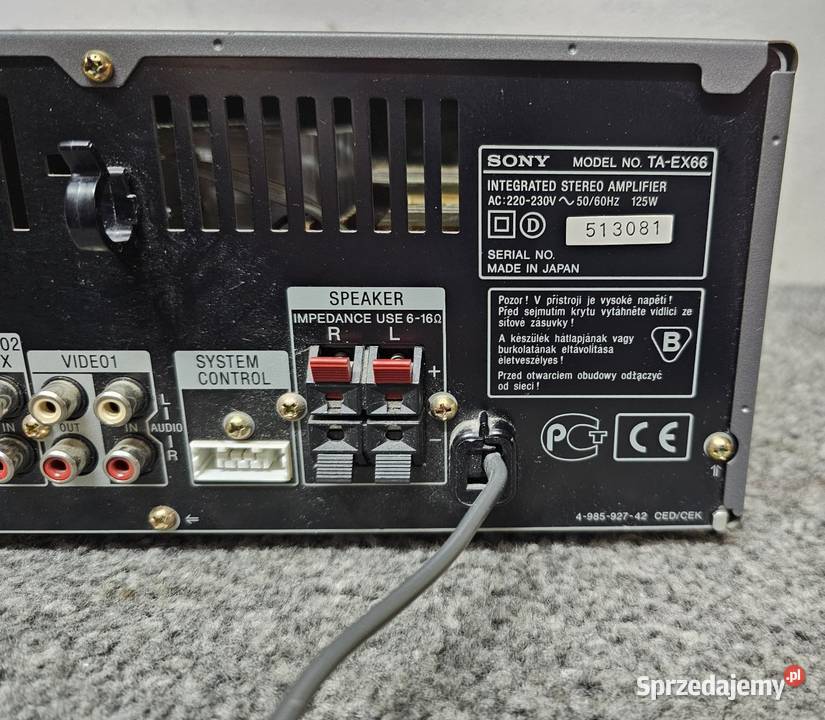 Wzmacniacz stereo Sony TAEX66 Wysyłka 15 Kraków