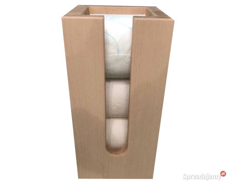 Zasobnik drewniany na papier toaletowy KOLORY Dębica