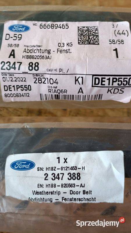 FORD FIESTA MK8 17 LISTWA DRZWI H1BBB20563AJ