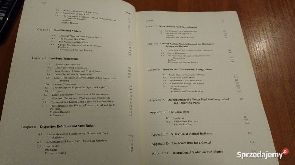 Optical properties of solids Frederick Wooten Gdańsk