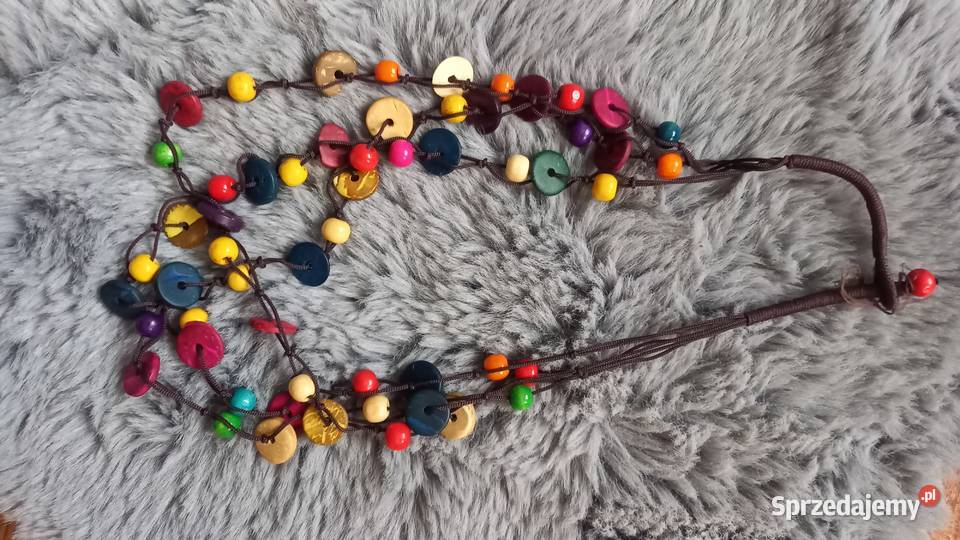 Korale naszyjniki prl vintage śląskie Tychy