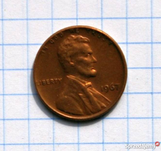 1 CENT ONE CENT 1967 USA Piszczac