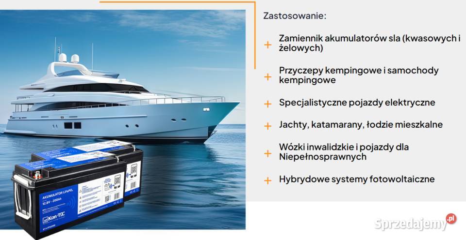 Akumulator LiFePO4 12V 128V 200Ah KONTEC Pisz