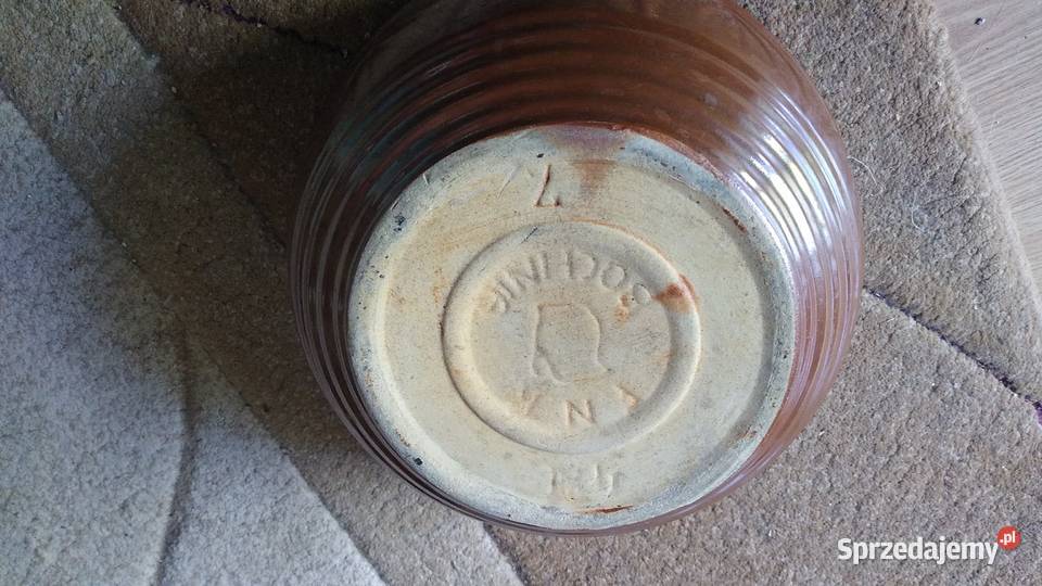 Bochnia makutra kamionkowa ceramika PRL retro Gdańsk