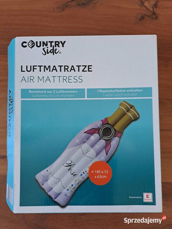 Materac Dmuchany butelka szampan rose champagne mazowieckie Warszawa