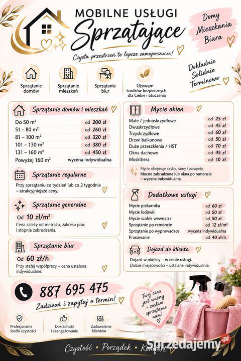 Sprzątanie domów mieszkań Manasterz