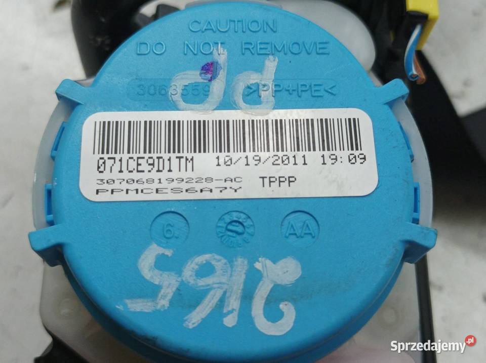 PAS BEZPIECZEŃSTWA PRAWY PRZÓD PASAŻERA Rok produkcji 2011