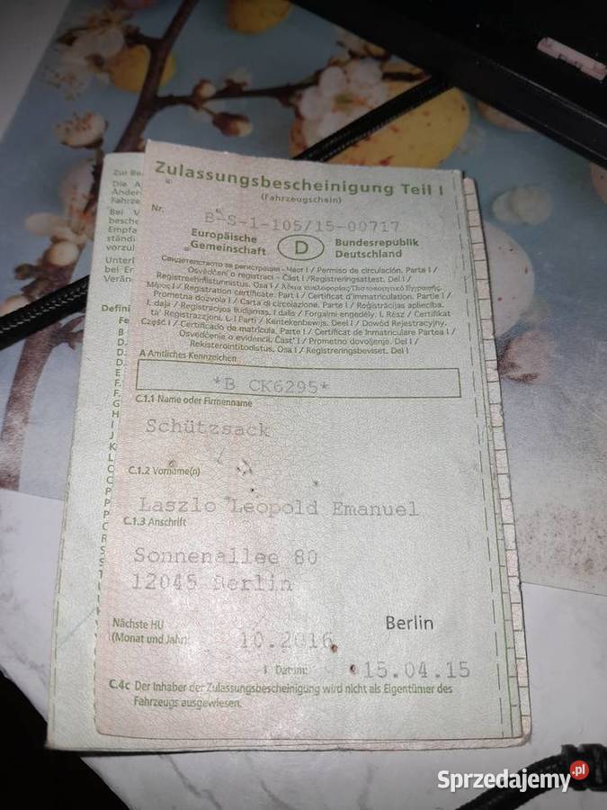 Pozostałości przyczepie kempingowej 850 DMC Krosno Odrzańskie