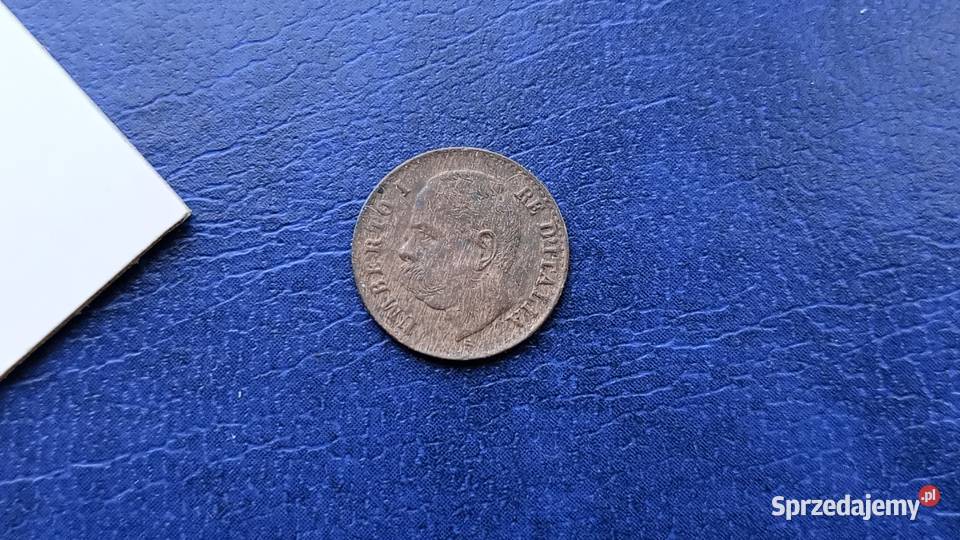 Stare monety 1 centesimi 1899 Włochy