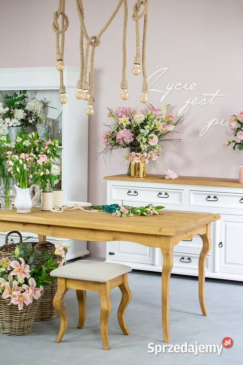 Drewniany stół ludwikowski LUD 01 160cm Maków Podhalański sprzedam