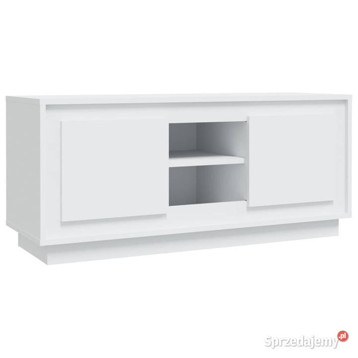 Szafka pod TV biała 102x35x45 materiał mazowieckie